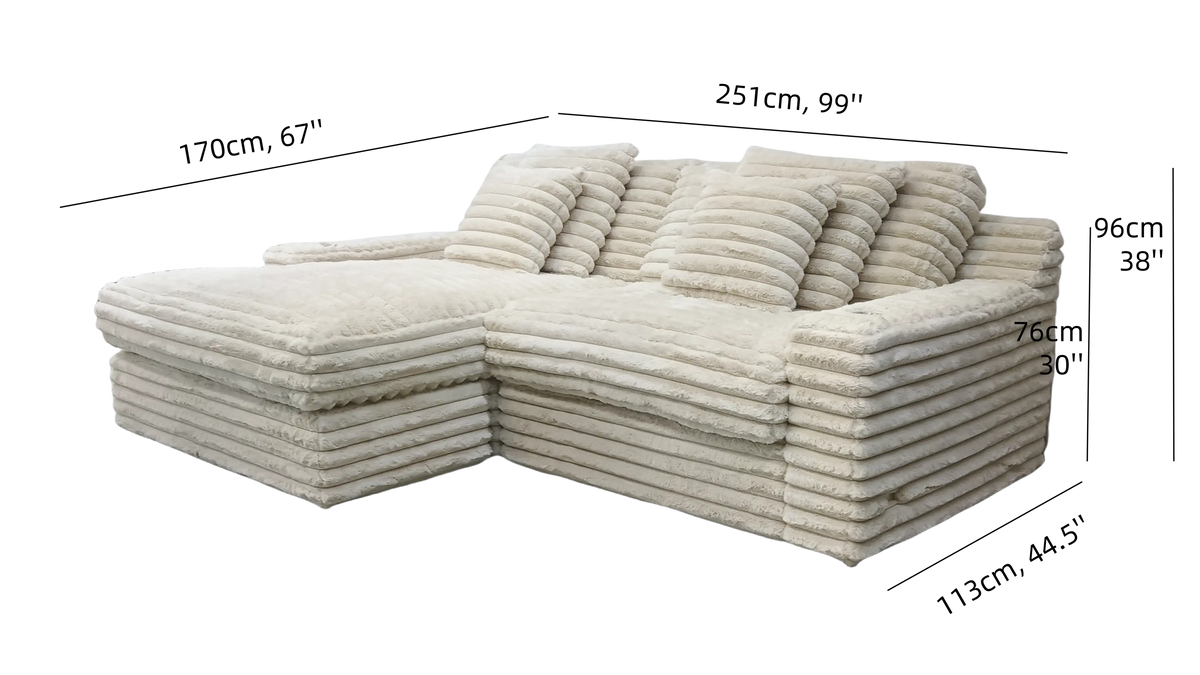 Kratos Réversible - Mondo Beige - Beige - Canapé