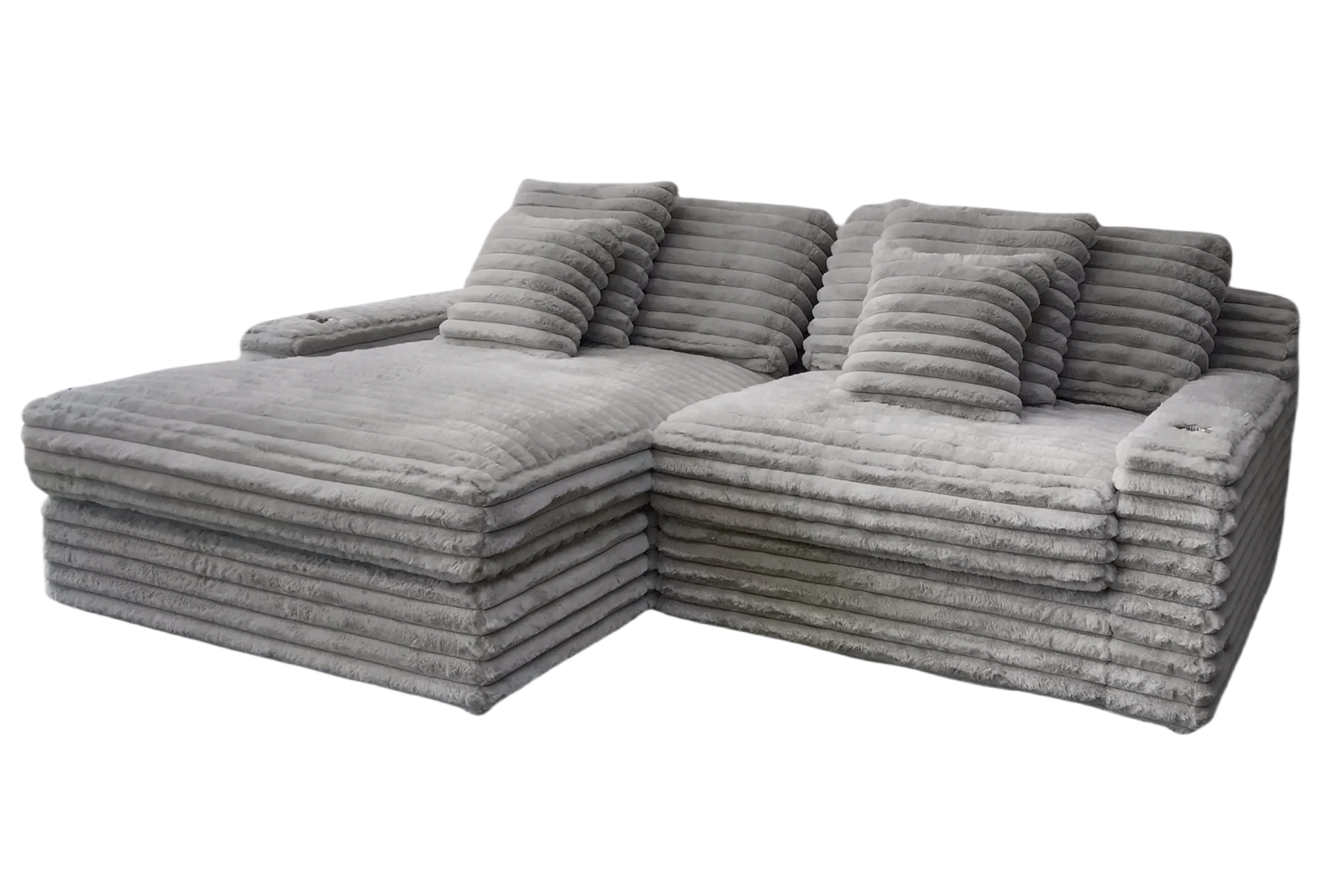 Kratos Réversible - Mondo Gris Clair - Gris Clair - Canapé