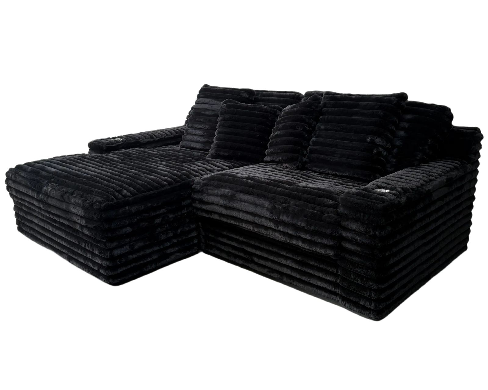 Kratos Réversible - Mondo Noir - Noir - Canapé