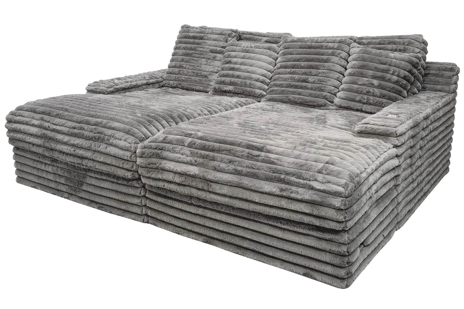 Olympia Double - Mondo Gris - Gris - Canapés Méridiennes