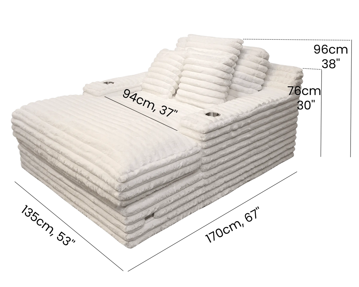 Olympia Simple - Mondo Blanc - Blanc - Chaise Longue