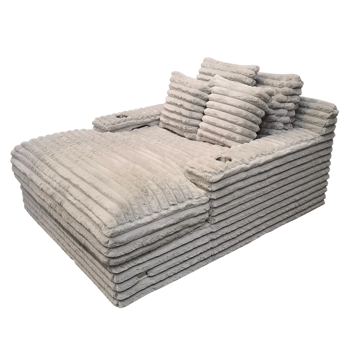 Olympia Simple - Mondo Gris Clair - Gris Clair - Chaise Longue