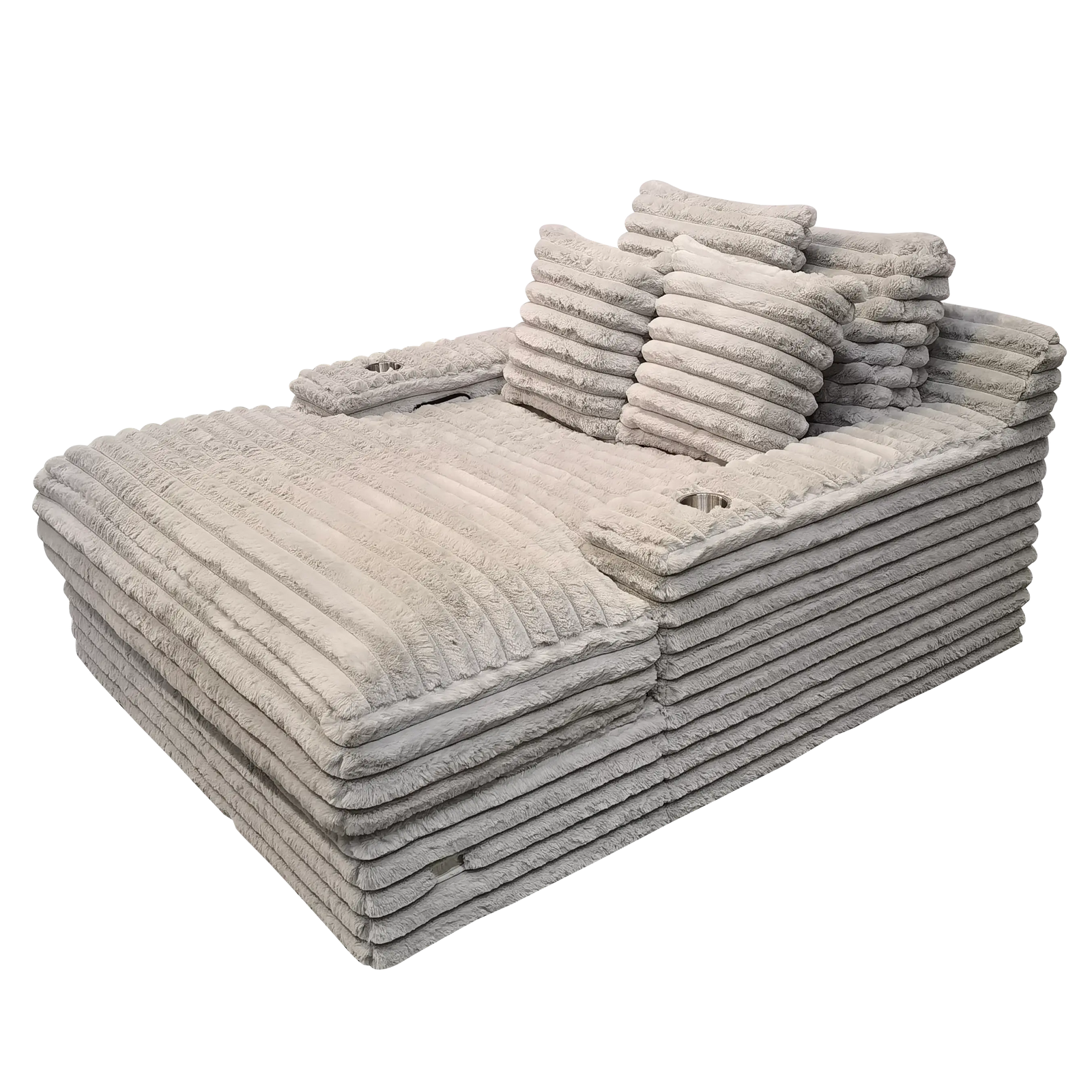 Olympia Simple - Mondo Gris Clair - Gris Clair - Chaise Longue